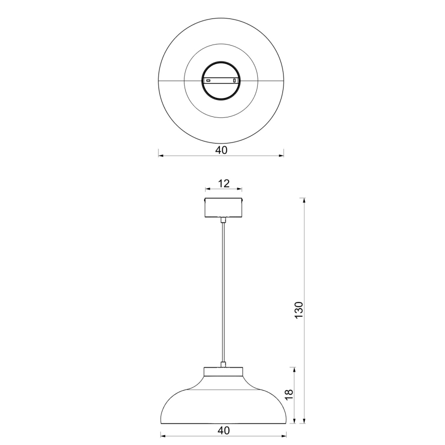 Riippuvalaisin BASCA vaijerilla 1xE27/15W/230V, kermanvärinen