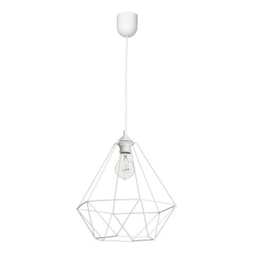 Riippuvalaisin BASKET 1xE27/60W/230V valkoinen