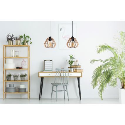 Riippuvalaisin BERGO 2xE27/60W/230V musta