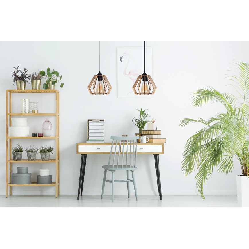 Riippuvalaisin BERGO 2xE27/60W/230V musta