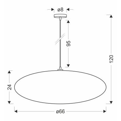Riippuvalaisin CAFEE 1xE27/40W/230V Ø 66 cm ruskea