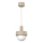 Riippuvalaisin CANAN johdolla 1xE27/15W/230V, halkaisija 20 cm, beige