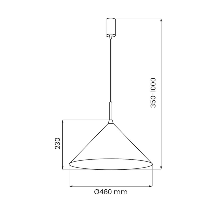 Riippuvalaisin CAPITAL 1xGX53/15W/230V, halkaisija 46 cm, ruusukultainen