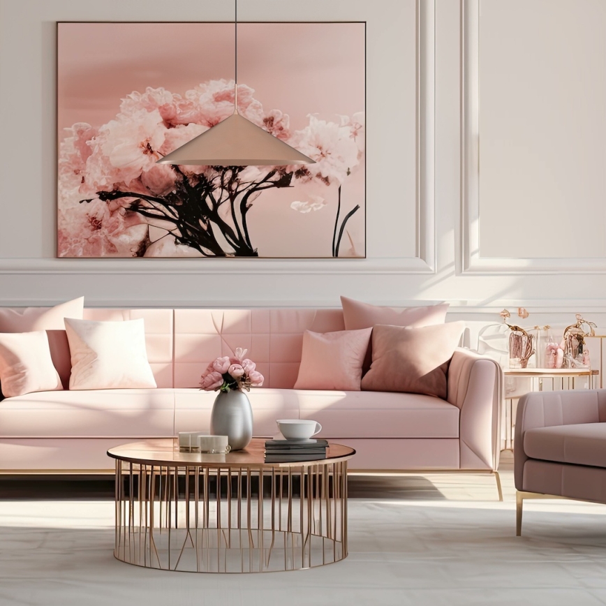 Riippuvalaisin CAPITAL 1xGX53/15W/230V Ø 60 cm, ruusukulta