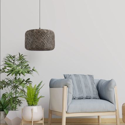 Riippuvalaisin CLEA johdolla 1xE27/20W/230V Ø 30 cm antrasiitti