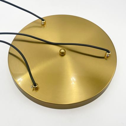 Riippuvalaisin CRISTAL 3xE14/15W/230V messinki/savunmusta