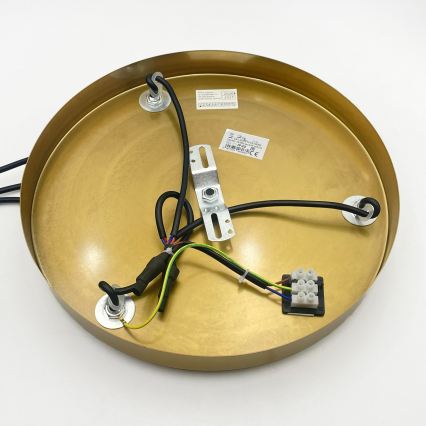 Riippuvalaisin CRISTAL 3xE14/15W/230V messinki/savunmusta