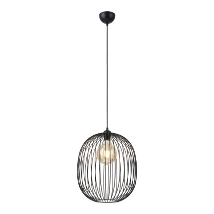 Riippuvalaisin DESTELLO johdolla 1xE27/15W/230V Ø 32 cm musta
