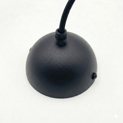 Riippuvalaisin DESTELLO johdolla 1xE27/15W/230V Ø 32 cm musta