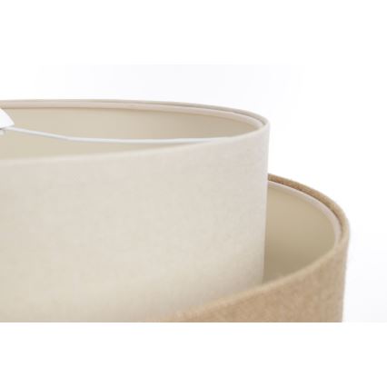 Riippuvalaisin johdolla DOBLO 1xE27/60W/230V beige/kerma