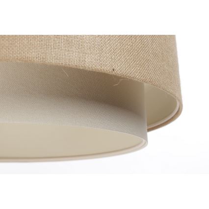 Riippuvalaisin johdolla DOBLO 1xE27/60W/230V beige/kerma