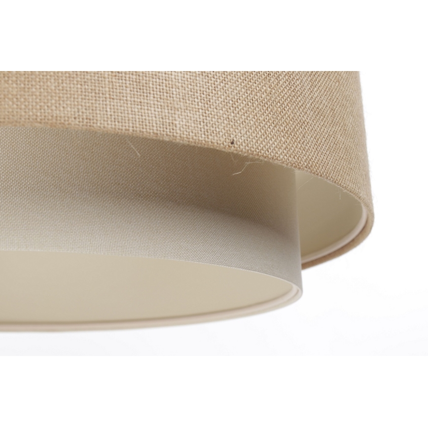 Riippuvalaisin johdolla DOBLO 1xE27/60W/230V beige/kerma