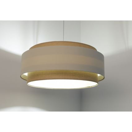 Riippuvalaisin johdolla DOBLO 1xE27/60W/230V kerma/beige