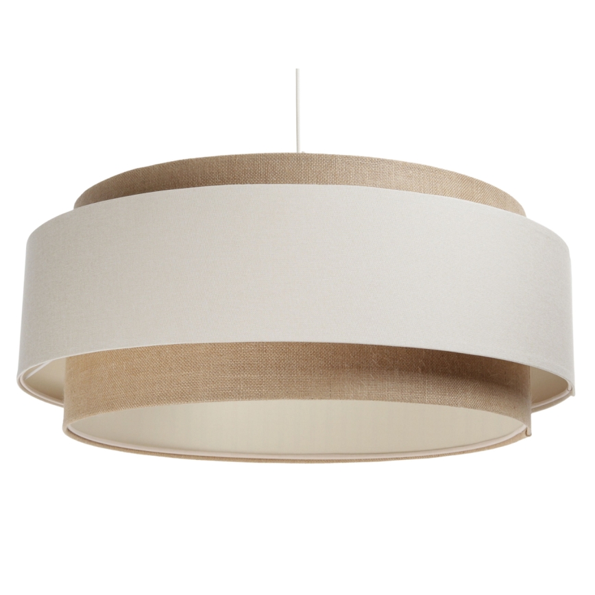 Riippuvalaisin johdolla DOBLO 1xE27/60W/230V kerma/beige