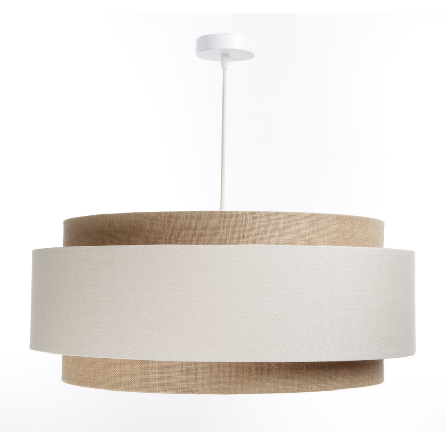 Riippuvalaisin johdolla DOBLO 1xE27/60W/230V kerma/beige
