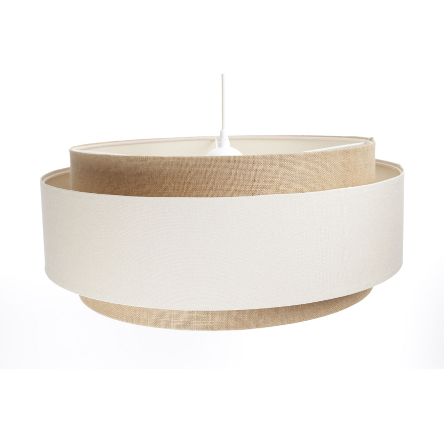 Riippuvalaisin johdolla DOBLO 1xE27/60W/230V kerma/beige