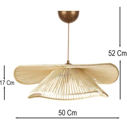 Riippuvalaisin DUVELA 1xE27/40W/230V, beige