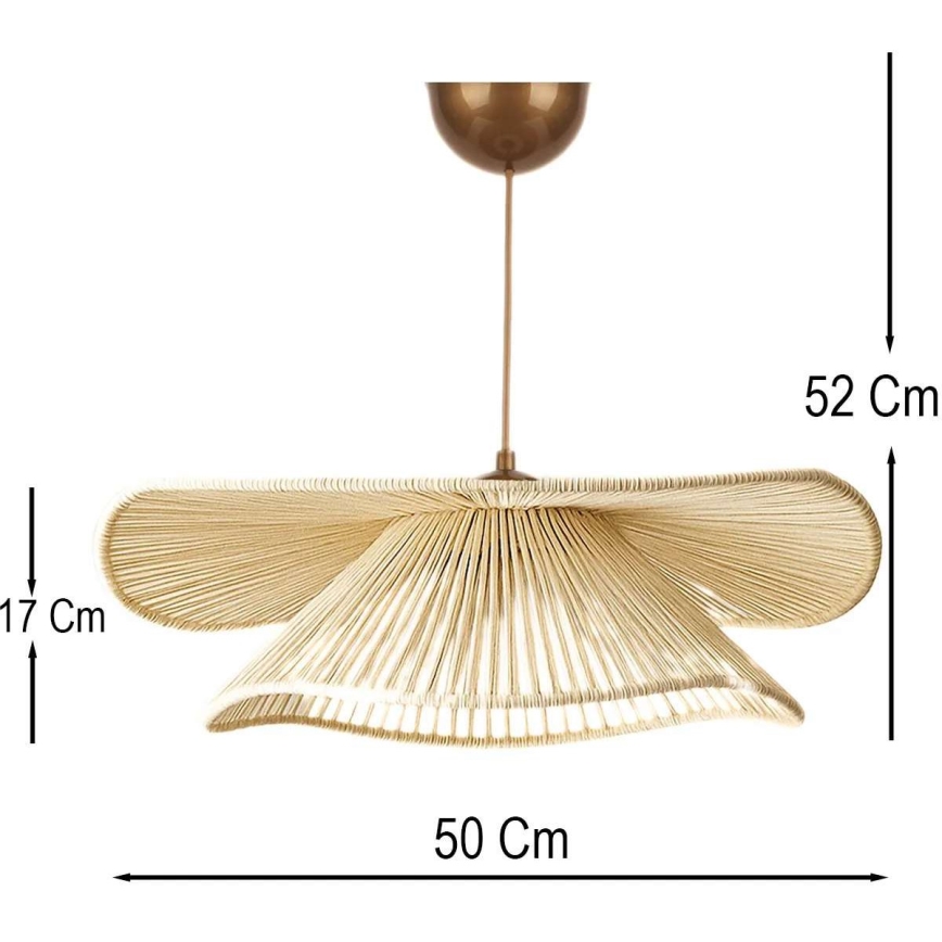 Riippuvalaisin DUVELA 1xE27/40W/230V, beige
