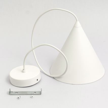 Riippuvalaisin ETNA II johdolla 1x E27/15W/230V Ø 18,5 cm, valkoinen