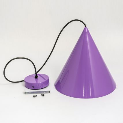 Riippuvalaisin ETNA II johdolla 1xE27/15W/230V halkaisija 18,5 cm violetti