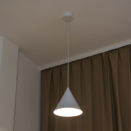 Riippuvalaisin ETNA II johdolla 1xE27/15W/230V, halkaisija 25 cm, valkoinen