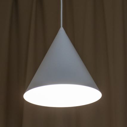 Riippuvalaisin ETNA II johdolla 1xE27/15W/230V, halkaisija 25 cm, valkoinen