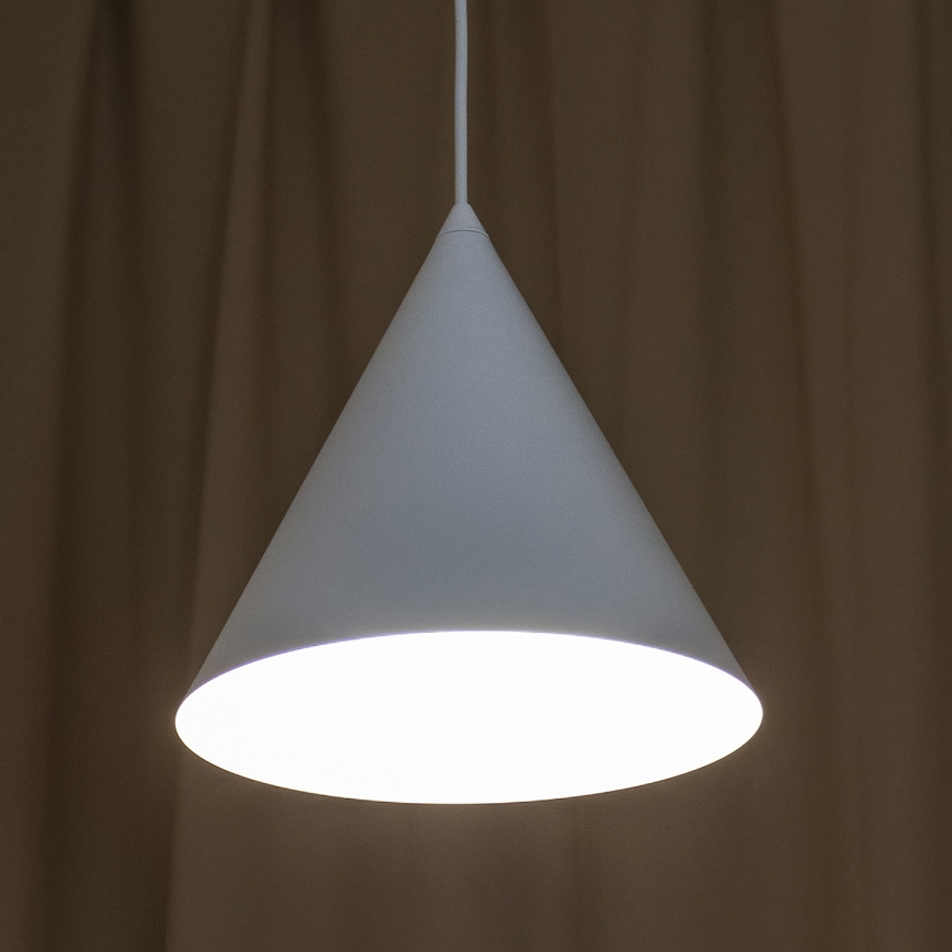 Riippuvalaisin ETNA II johdolla 1xE27/15W/230V, halkaisija 25 cm, valkoinen