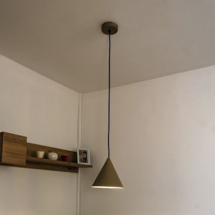 Riippuvalaisin ETNA II, johdolla, 1xE27/15W/230V, Ø 18,5 cm, beige