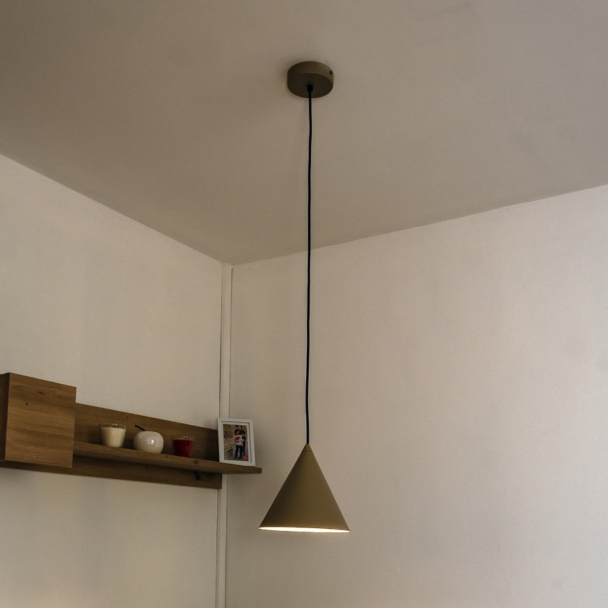 Riippuvalaisin ETNA II, johdolla, 1xE27/15W/230V, Ø 18,5 cm, beige