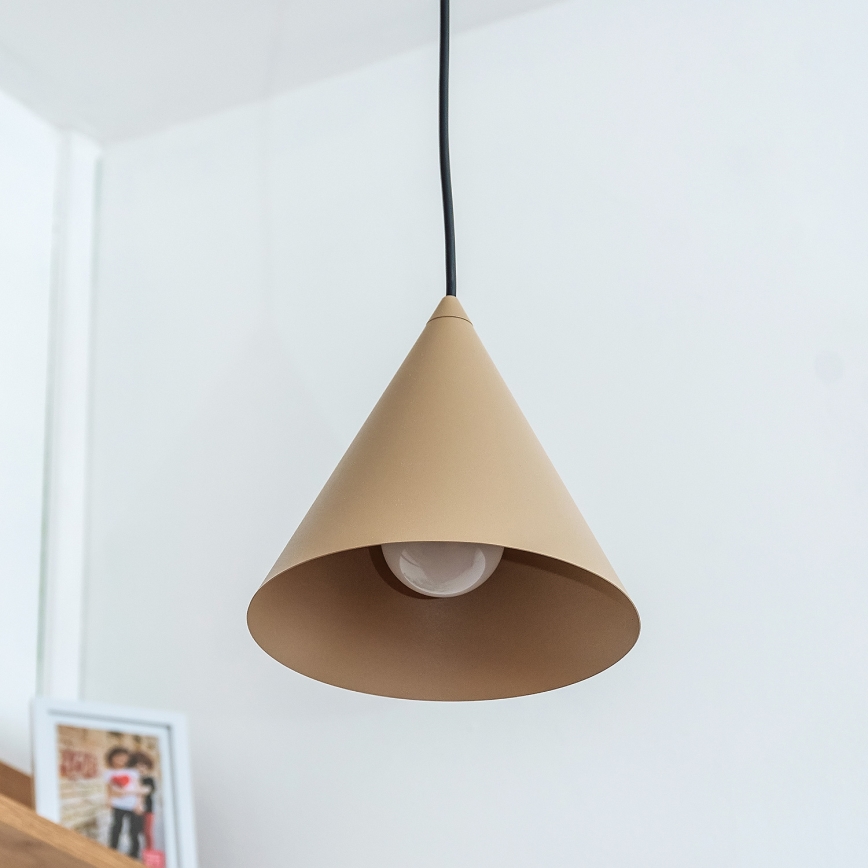 Riippuvalaisin ETNA II, johdolla, 1xE27/15W/230V, Ø 18,5 cm, beige