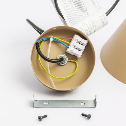 Riippuvalaisin ETNA II, johdolla, 1xE27/15W/230V, Ø 18,5 cm, beige