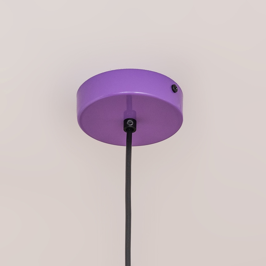 Riippuvalaisin ETNA II johdolla 1xE27/15W/230V Ø 25 cm violetti