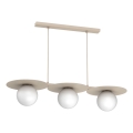 Riippuvalaisin FLAT kaapelilla 3xE27/15W/230V beige
