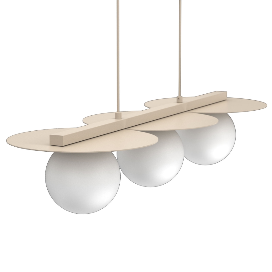 Riippuvalaisin FLAT kaapelilla 3xE27/15W/230V beige