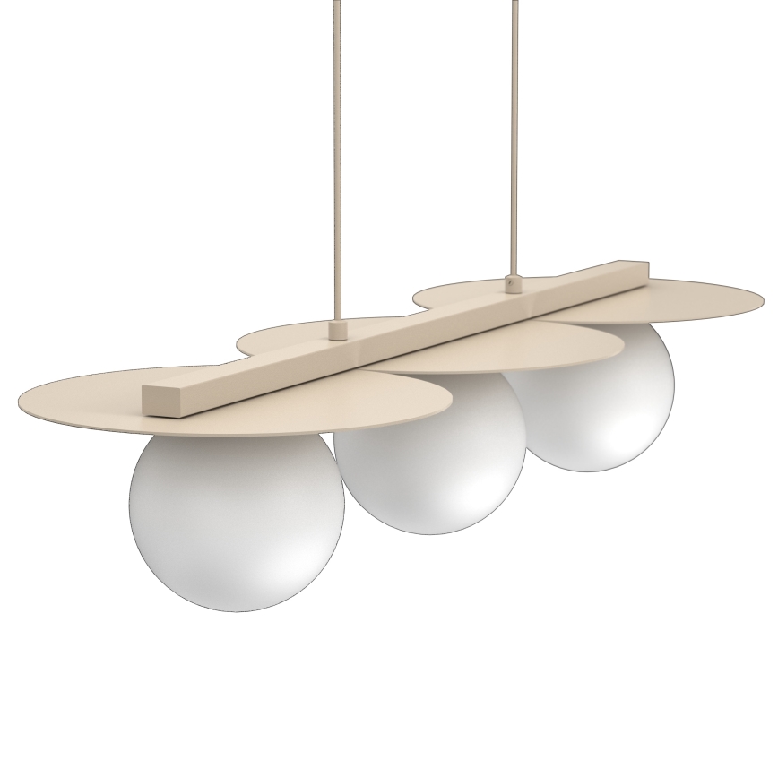 Riippuvalaisin FLAT kaapelilla 3xE27/15W/230V beige