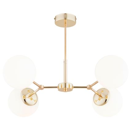 Riippuvalaisin FOTON  4xE14/40W/230V kulta/valkoinen