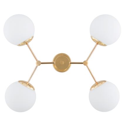 Riippuvalaisin FOTON  4xE14/40W/230V kulta/valkoinen