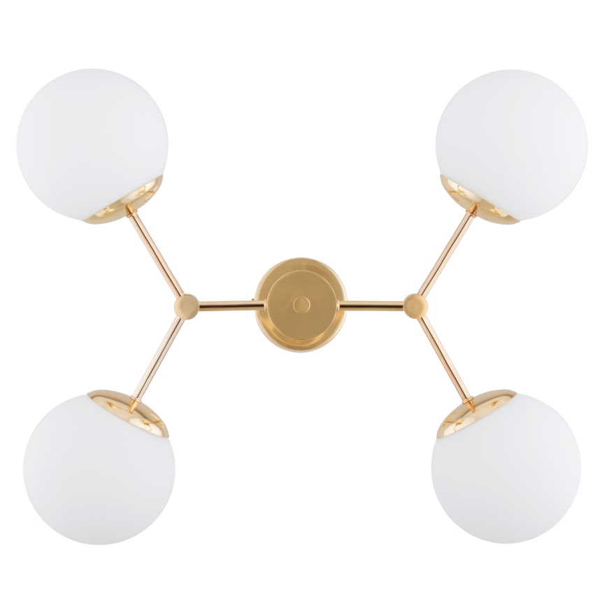 Riippuvalaisin FOTON  4xE14/40W/230V kulta/valkoinen