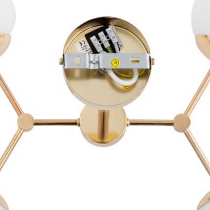 Riippuvalaisin FOTON  4xE14/40W/230V kulta/valkoinen