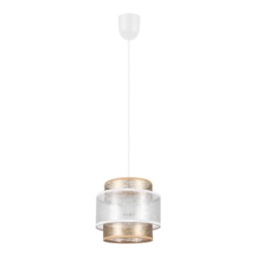 Riippuvalaisin  GABI 1xE27/60W/230V kulta/valkoinen d. 20 cm