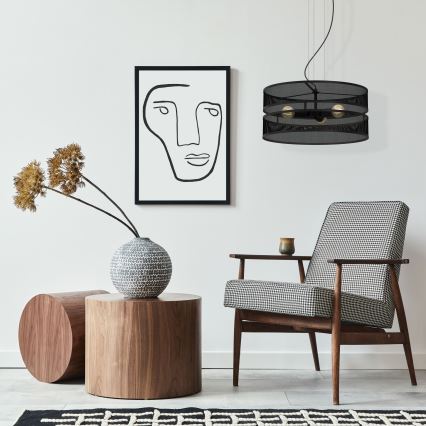 Riippuvalaisin GLUM 3xE27/60W/230V black