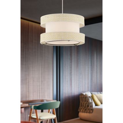 Riippuvalaisin HALO kaapelilla 1xE27/60W/230V kermanvärinen