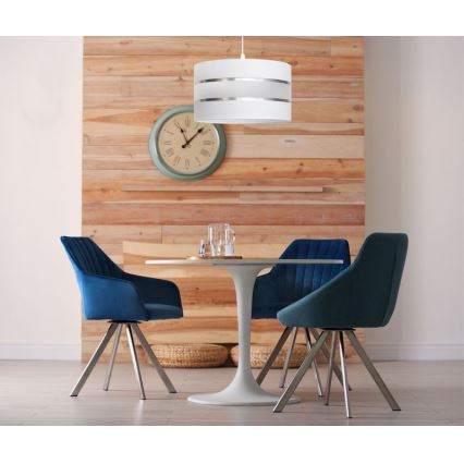 Riippuvalaisin HELEN 1xE27/15W/230V d. 35 cm valkoinen