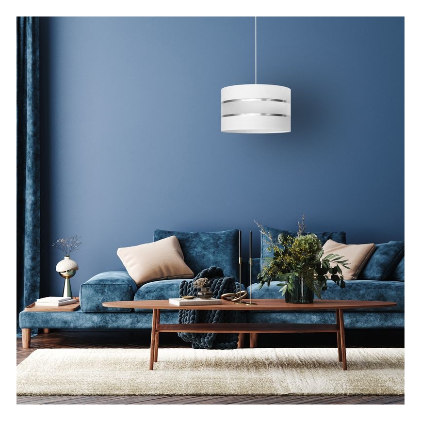 Riippuvalaisin HELEN 1xE27/15W/230V d. 35 cm valkoinen