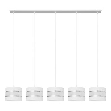 Riippuvalaisin HELEN 5xE27/15W/230V valkoinen