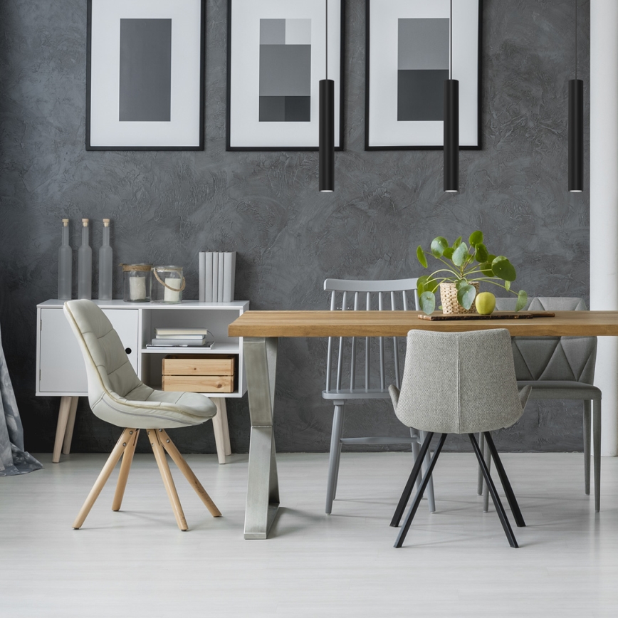 Riippuvalaisin HUDSON 1xGU10/8W/230V musta