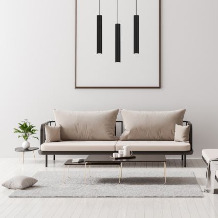 Riippuvalaisin HUDSON 3xGU10/8W/230V musta