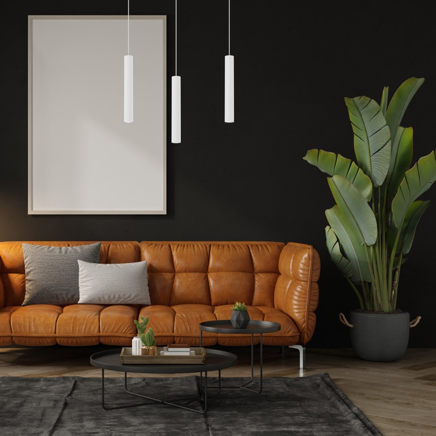 Riippuvalaisin HUDSON 3xGU10/8W/230V valkoinen