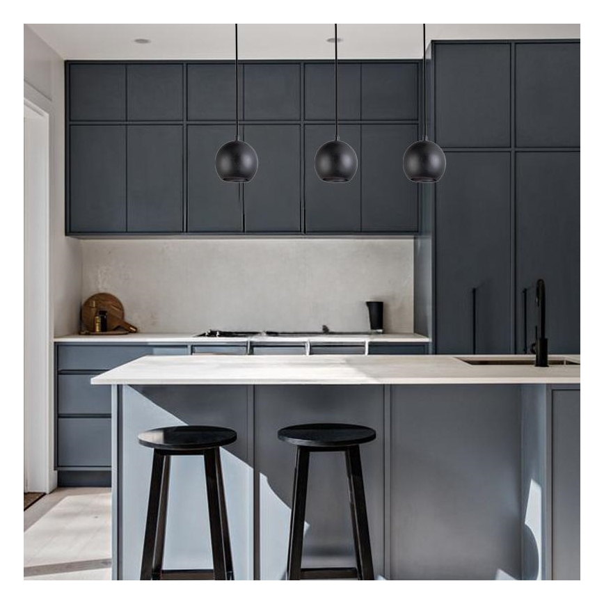 Riippuvalaisin johdolla 1xGU10/10W/230V, halkaisija 11 cm, massiivipuu/saarni