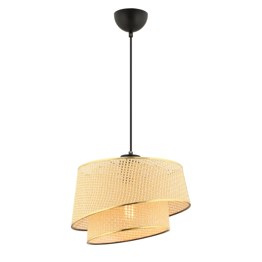 Riippuvalaisin johdolla BARETTE 1xE27/60W/230V ruskea/kultainen